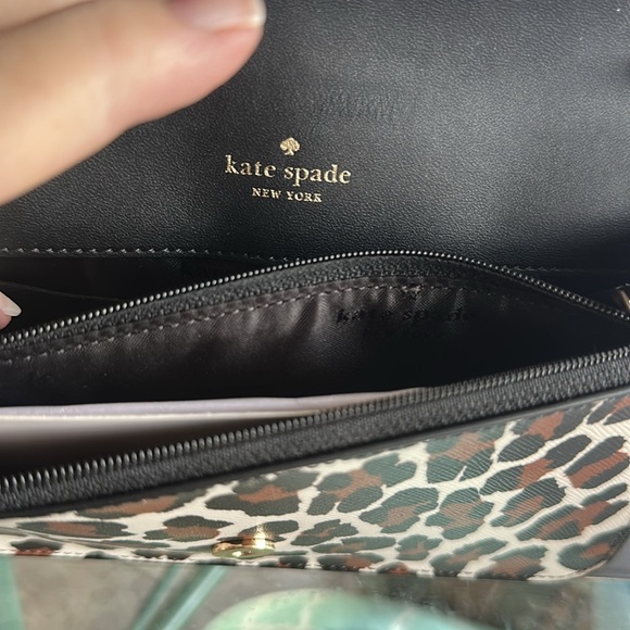 Kate Spade Madison Animal Print Small Flap Crossbody/ Clutch - Picture 7 of 10